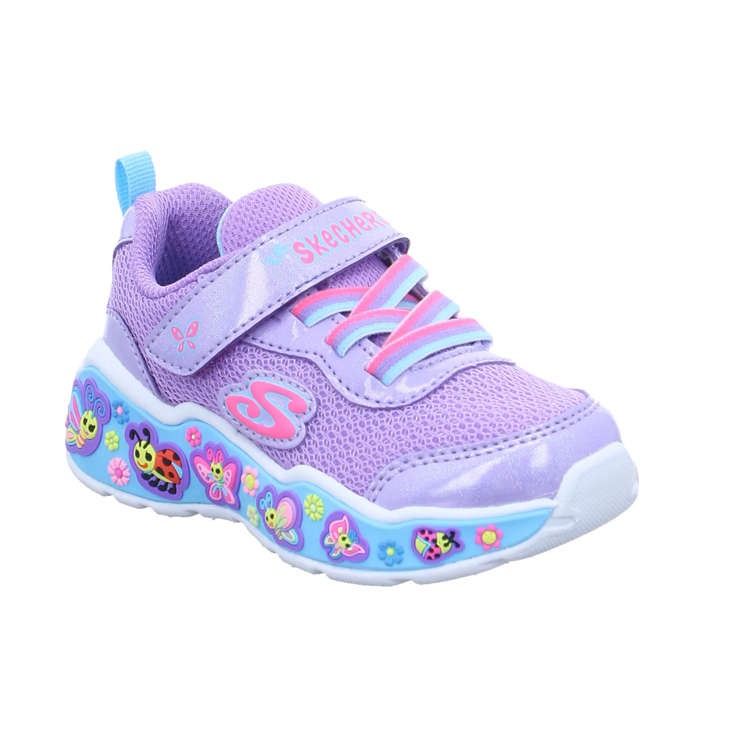 SKECHERS Baby-Sport-Bottine Flieder Textil  Sneaker