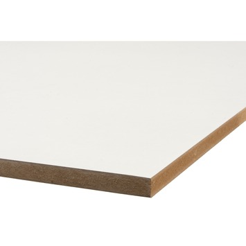 MDF wit lakdraagfolie 244x122cm 18mm