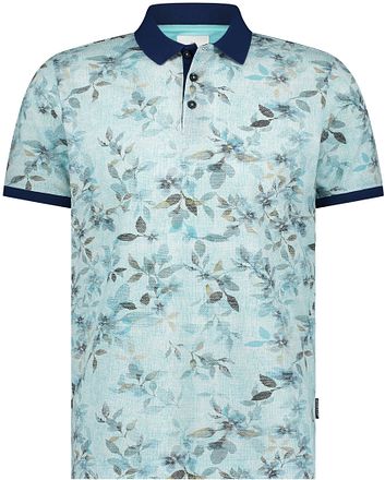 State of Art Poloshirt Piqué Print Lichtblauw 46415488-5211 kopen