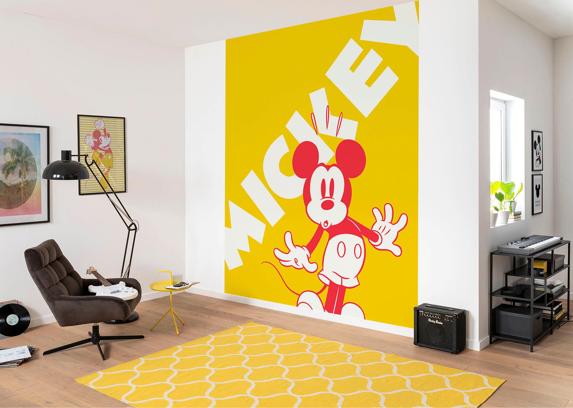 Komar Vliestapete »Digitaldruck Vlies -  Mickey Contrast - Grösse 200 x 250 cm« bedruckt glatt Kinderzimmer