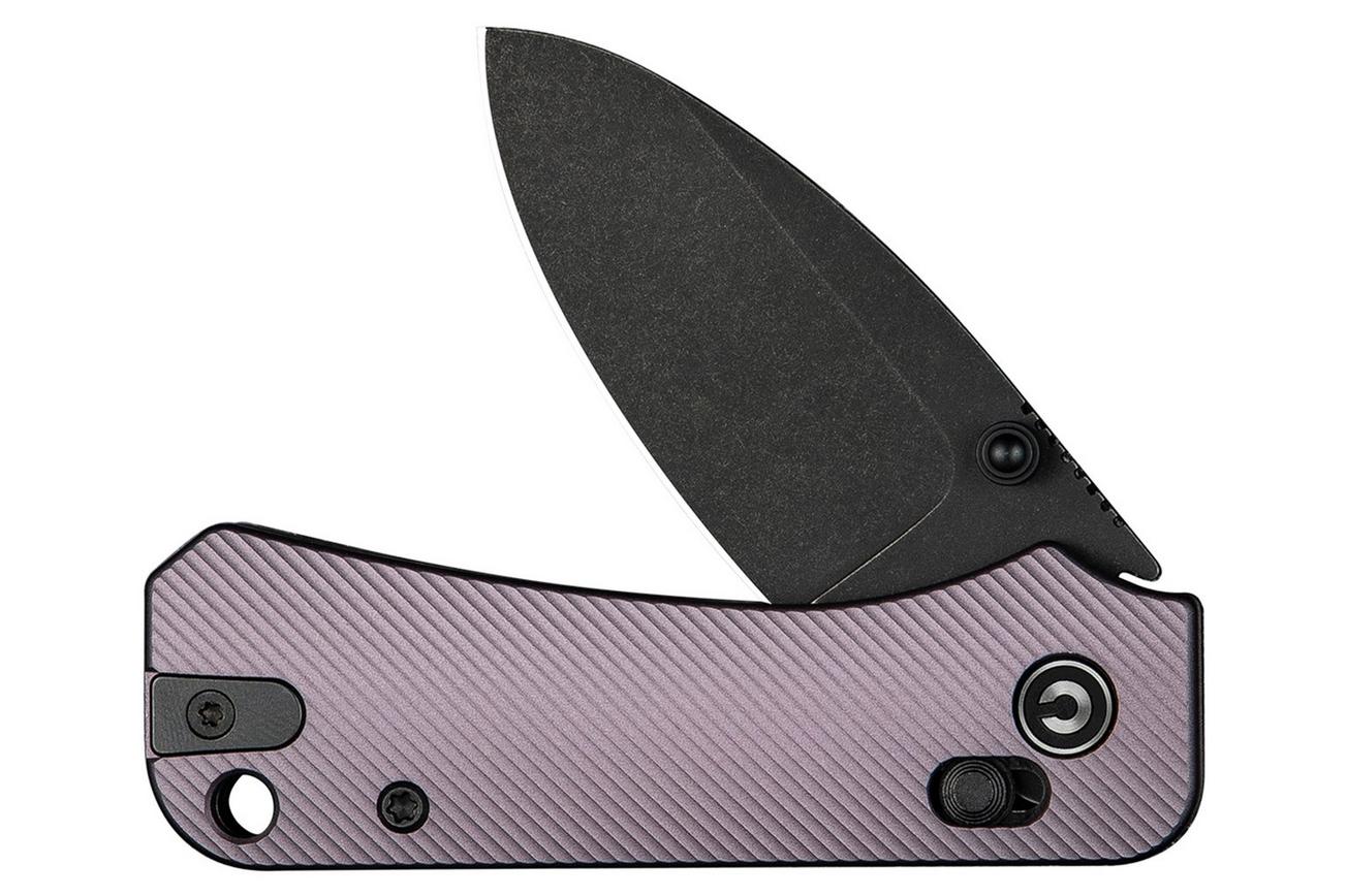Civivi Baby Banter 2 C23074-2 Black Stonewashed Purple Aluminum Crossbar Lock, zakmes