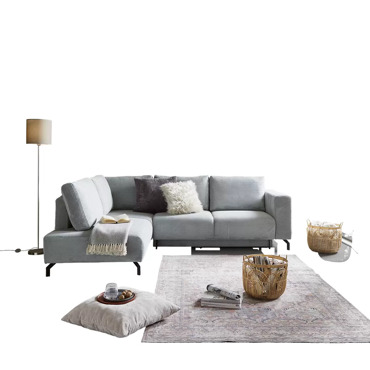Ecksofa Veni 128 x 232 Mint