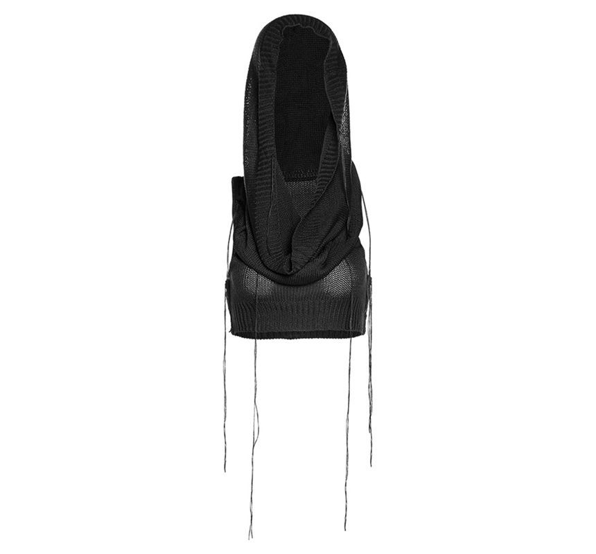 Bababy - Gebreid crop top met capuchon