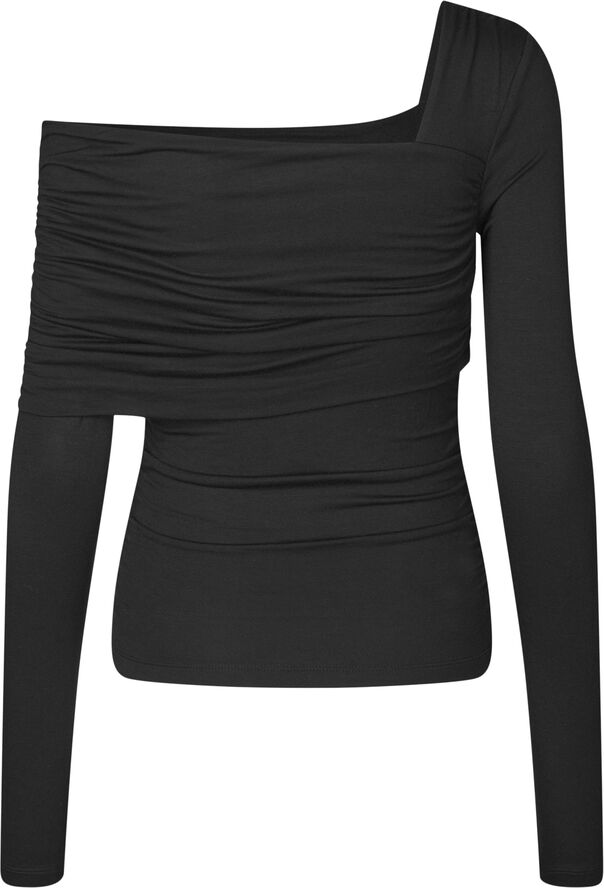 Oval Square Night Blouse Black