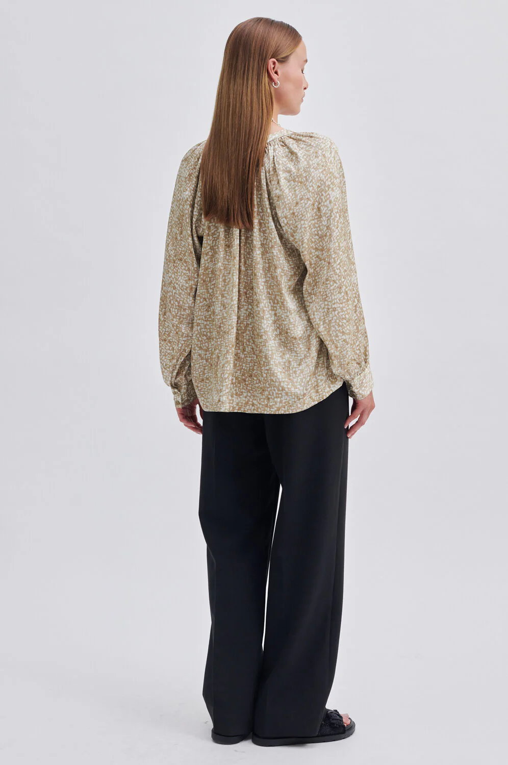 Second Female  Tavan skjortebluse - Kelp
