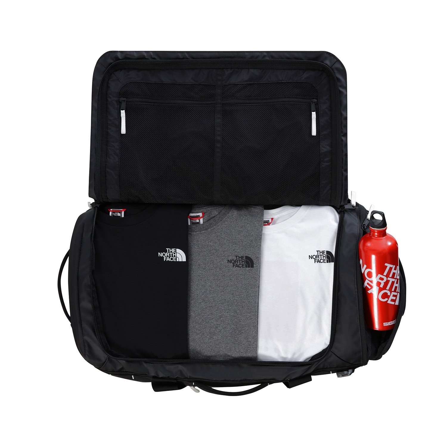 The North Face Base Camp Voyager Duffel 62L tnf black/tnf white