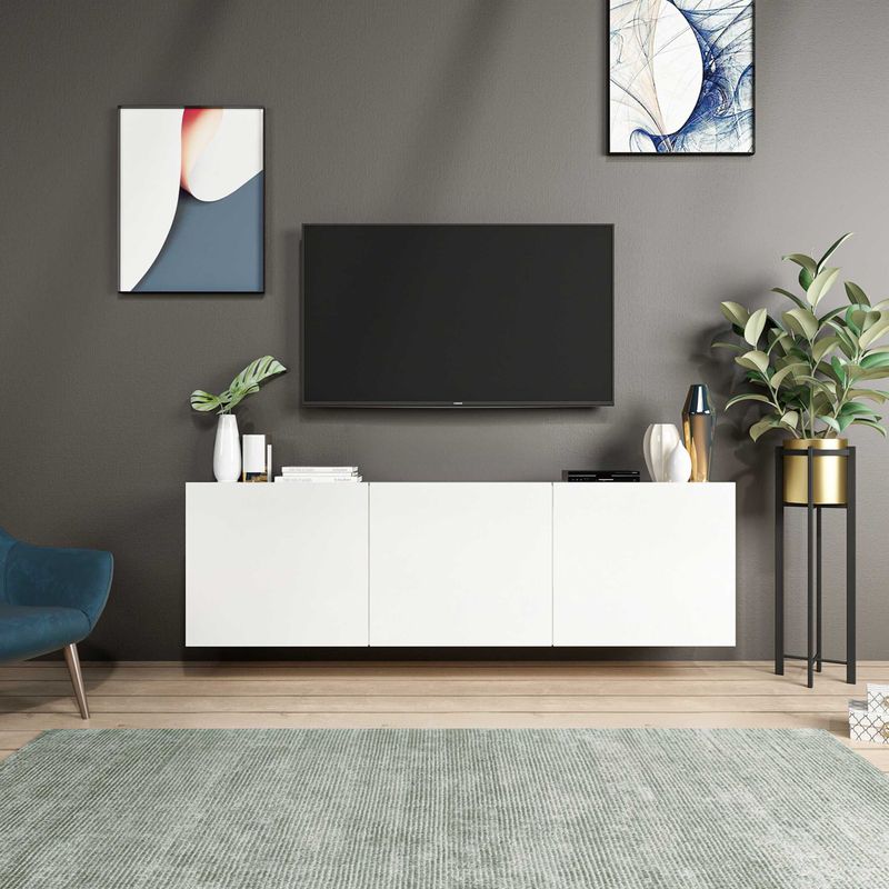 Arabic House - Tocoa - Tv-Meubel - Wit - Melamine