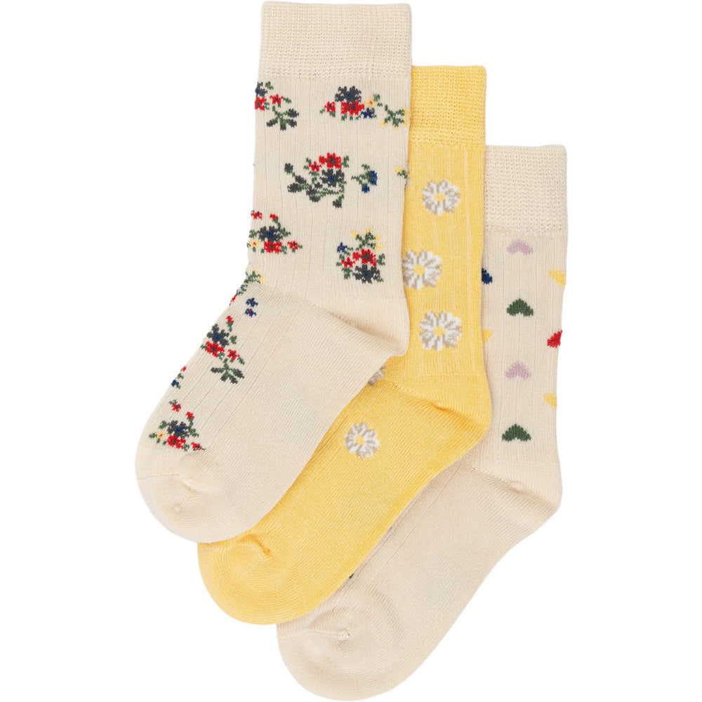 Køb minipop® Flower Mix Season Bambus Strømper 3-Pak