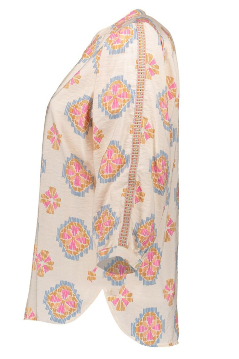 Geisha beige dames blouse