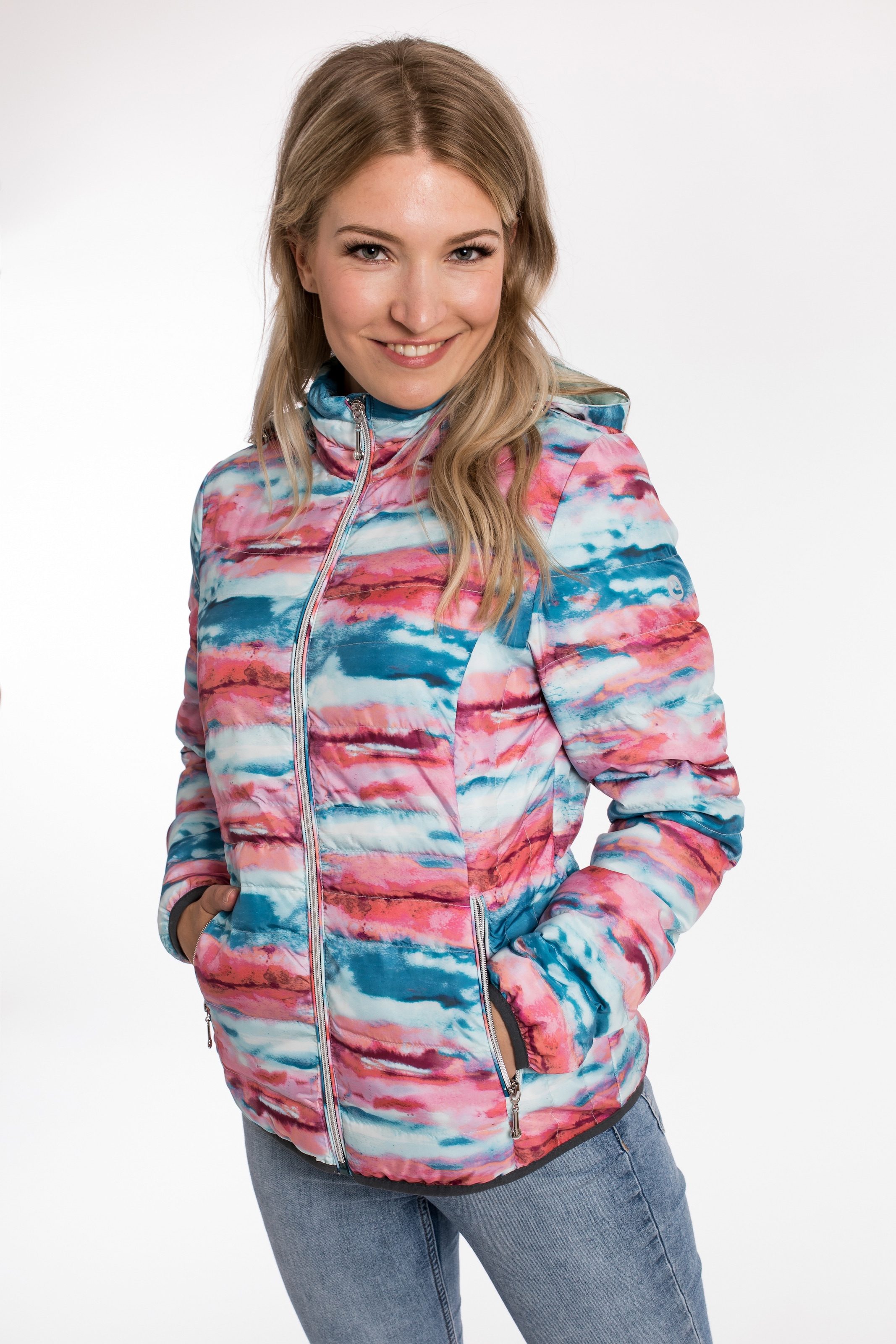 DEPROC Active Winterjacke »WILDCAT HILL Women« Steppjacke mit aussergewöhnlichem Design