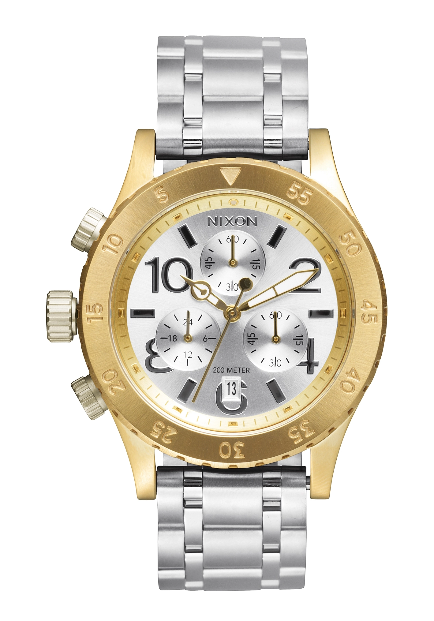 Nixon The 38-20 Chrono Gold Silver Silver A4042062