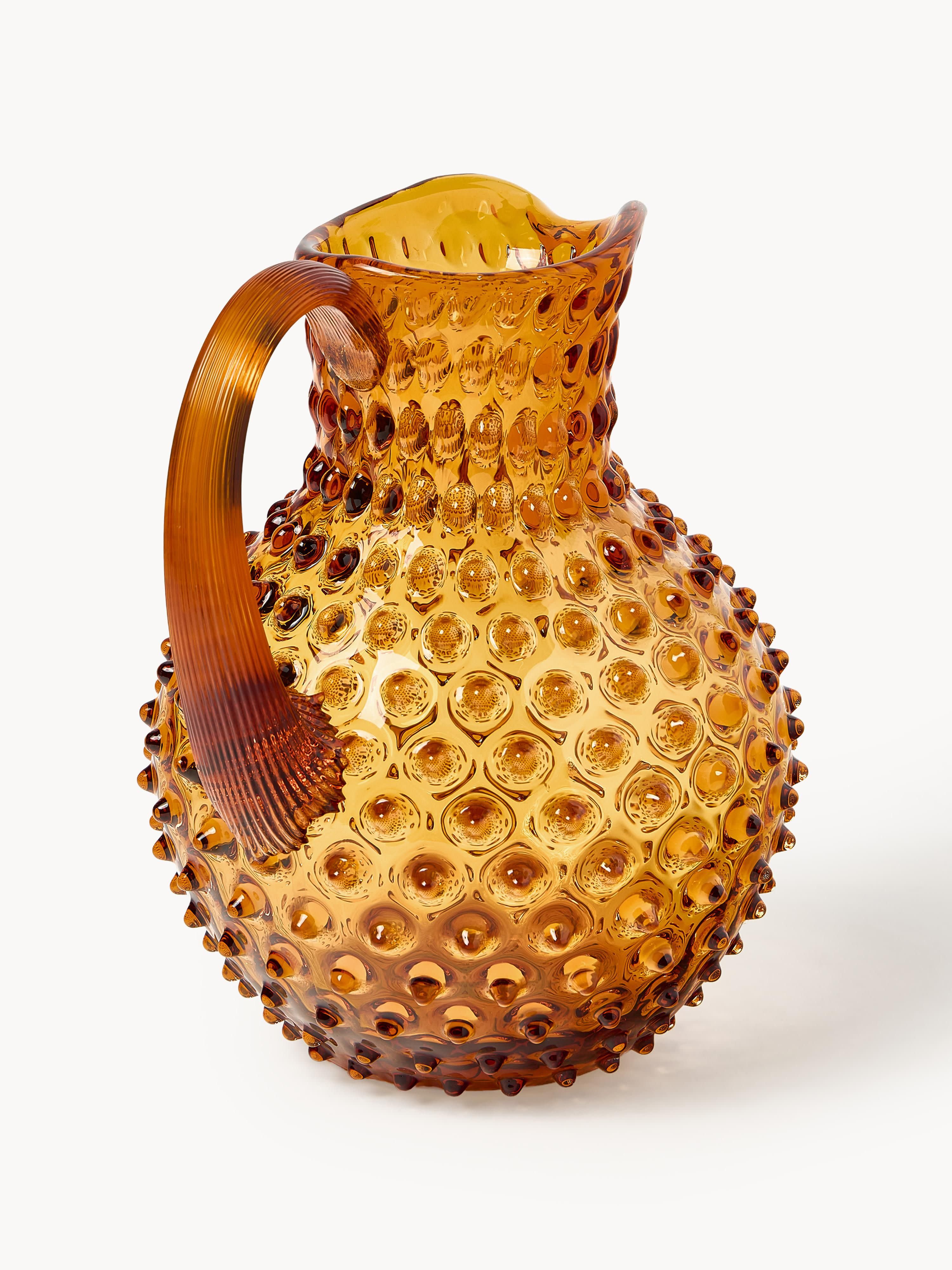 Mondgeblazen karaf Hobnail, 2 L
