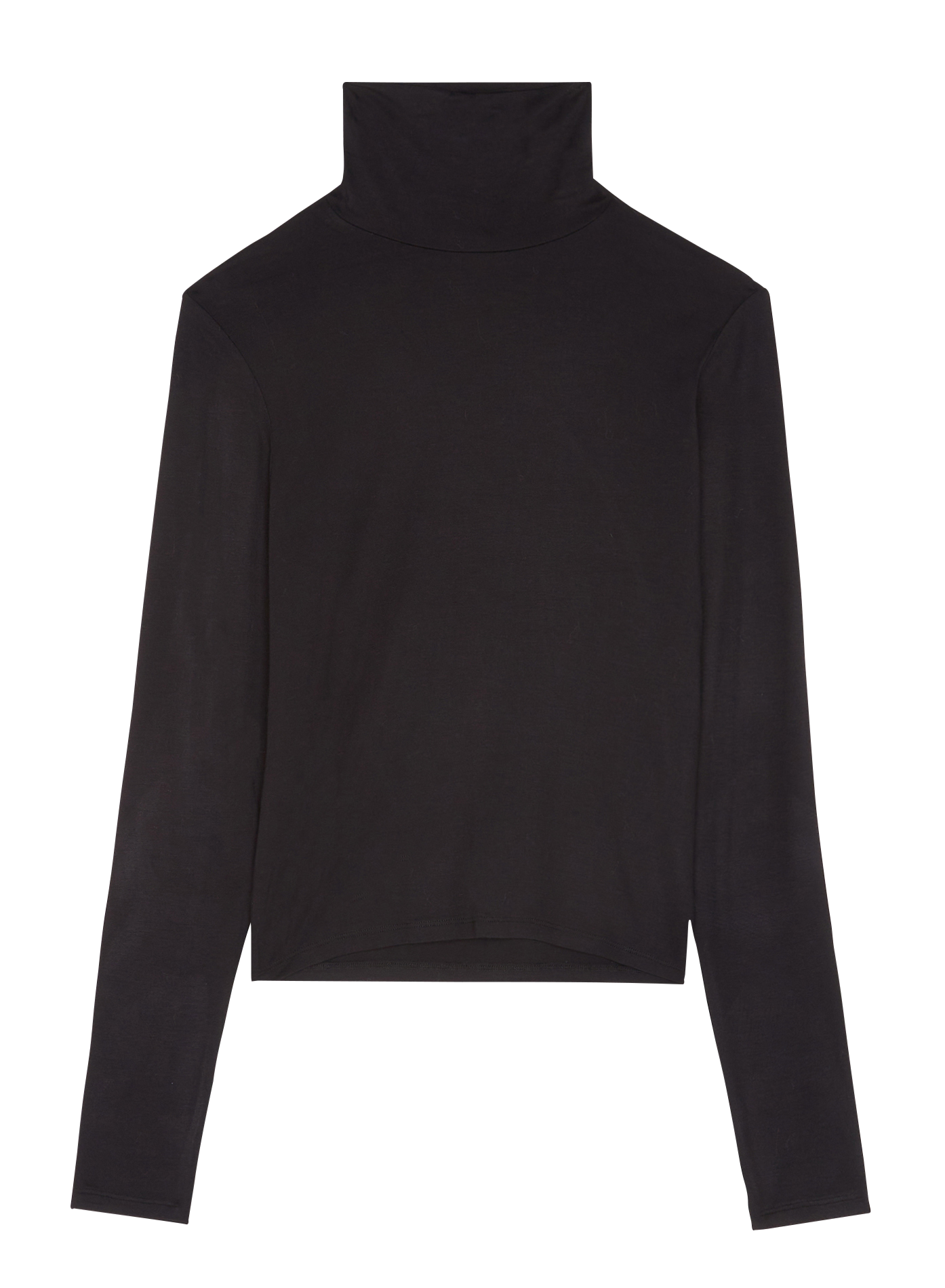 Tee-shirt col roulé| Noir