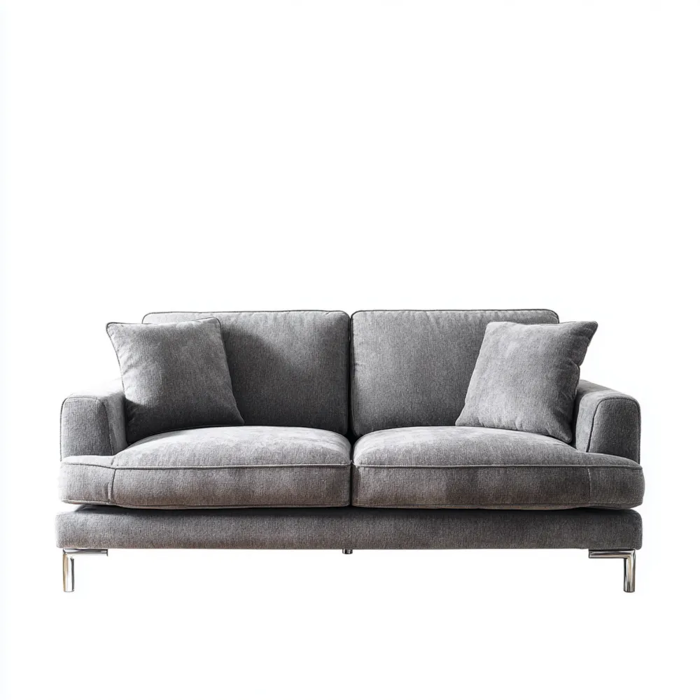 2-Sitzer-Sofa Stoff 150x85x75 cm – Dunkelgrau – Minimalistisches Design