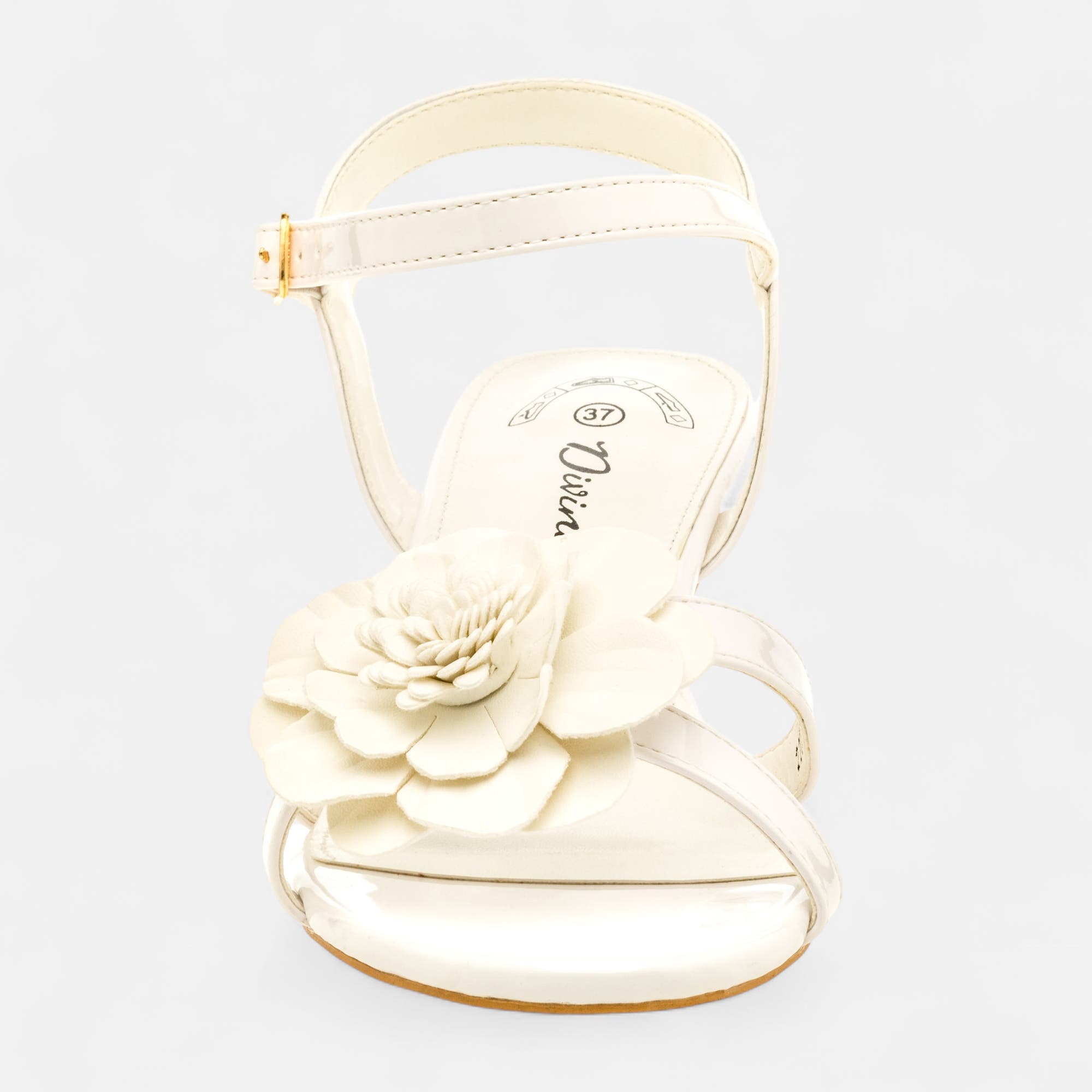 Nu-pieds à talon Femme blanc