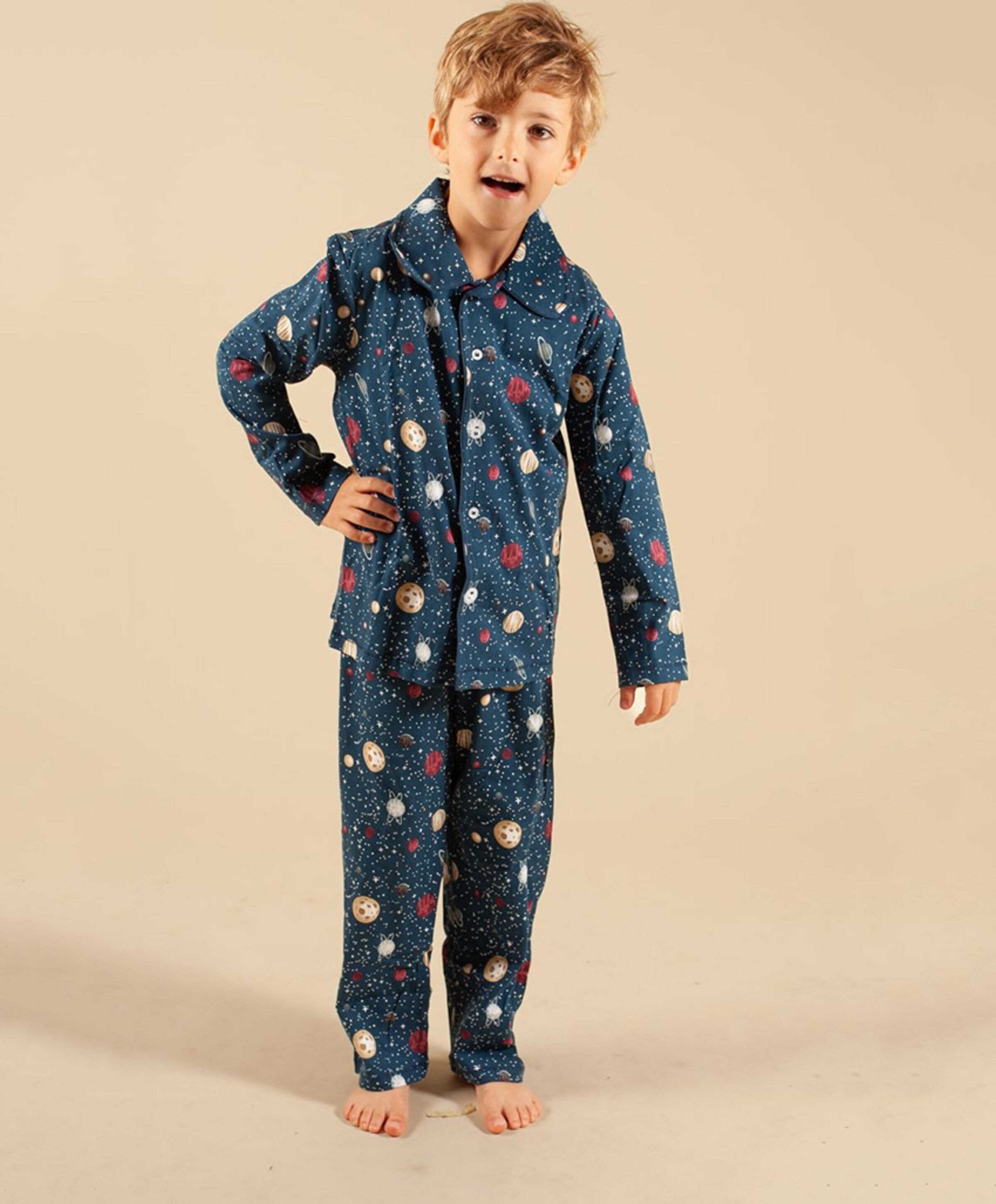 Claesens Jongens pyjamaset blauw