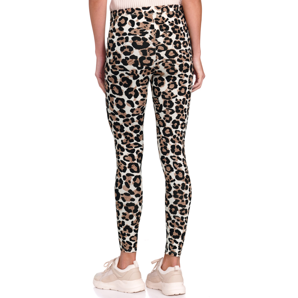 Gina Benotti Damen Leggings mit Leo-Allover cremeweiss / braun / schwarz