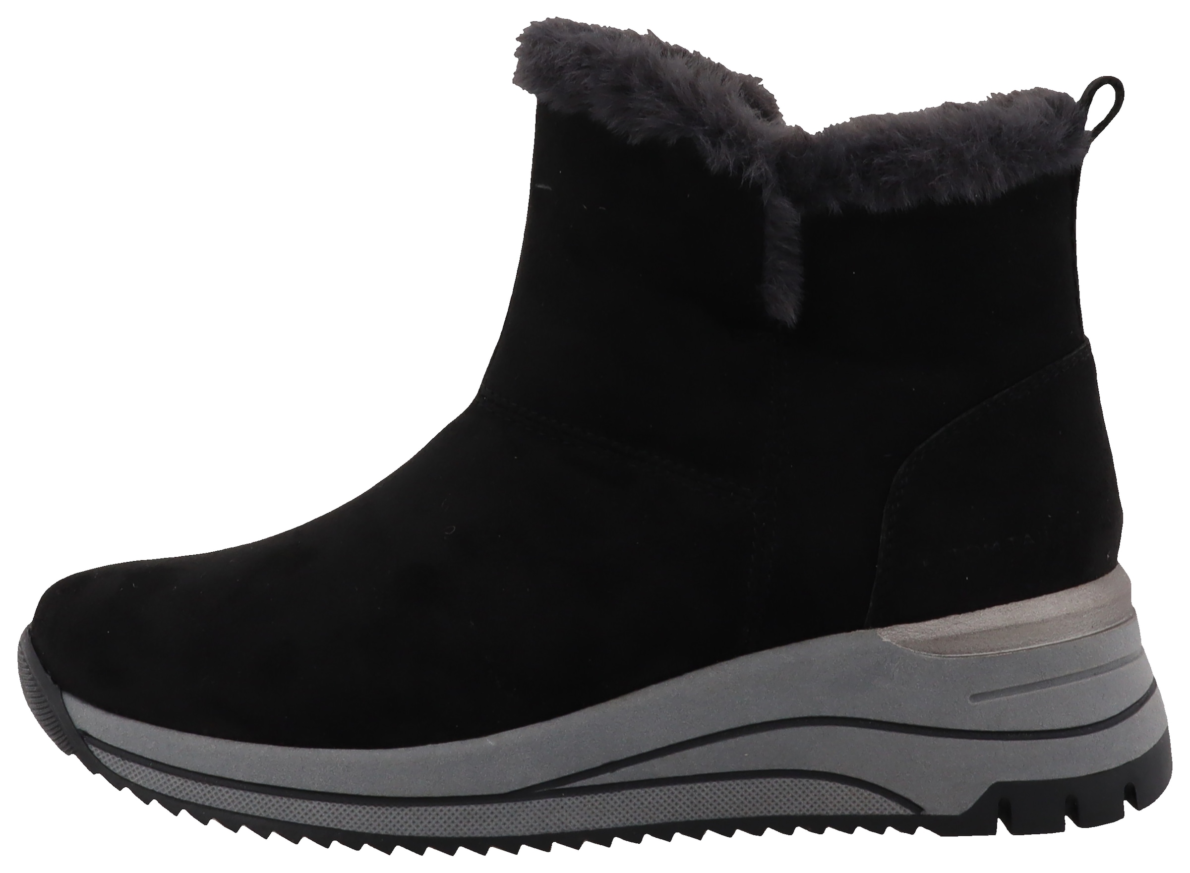 TOM TAILOR Winterboots  , Keilabsatz, Plateau, Stiefelette mit Fellimitat-Kragen