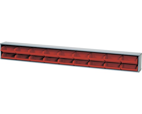Küpper 1200 mm opbergboxrail met 18 boxen