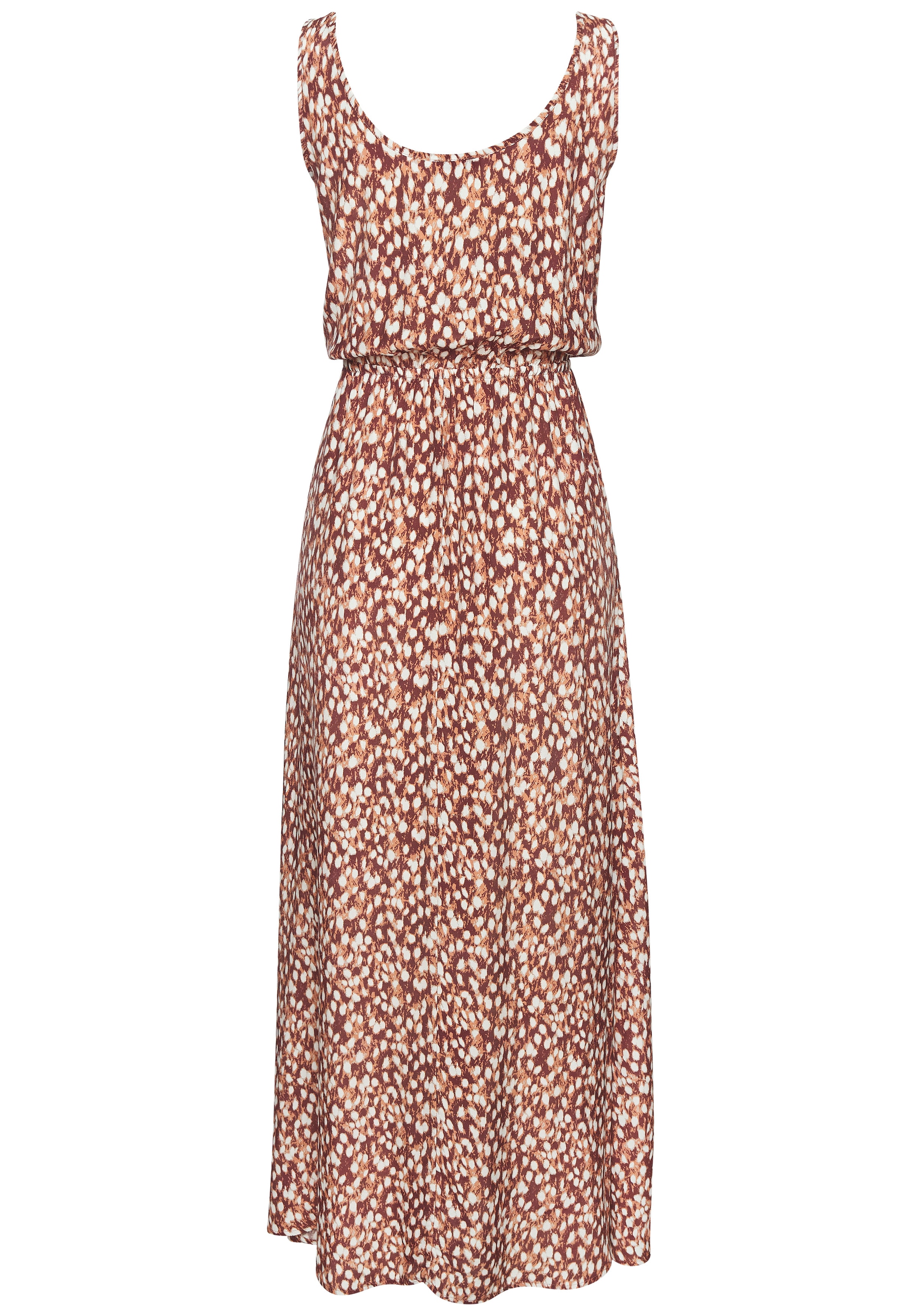 Vivance Maxikleid mit tiefem Rückenausschnitt, Druckkleid, Damen Kleid lang