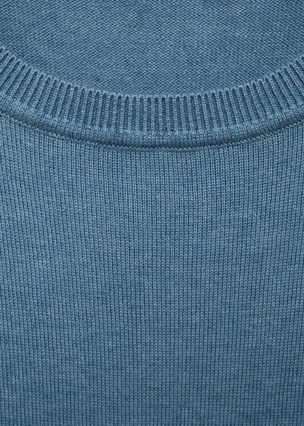 MANGO TEEN trui blauw fijn gebreid