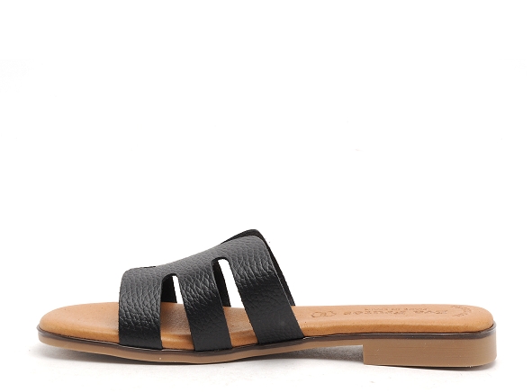 Eva frutos mules et sabots plats femme 3076 noir