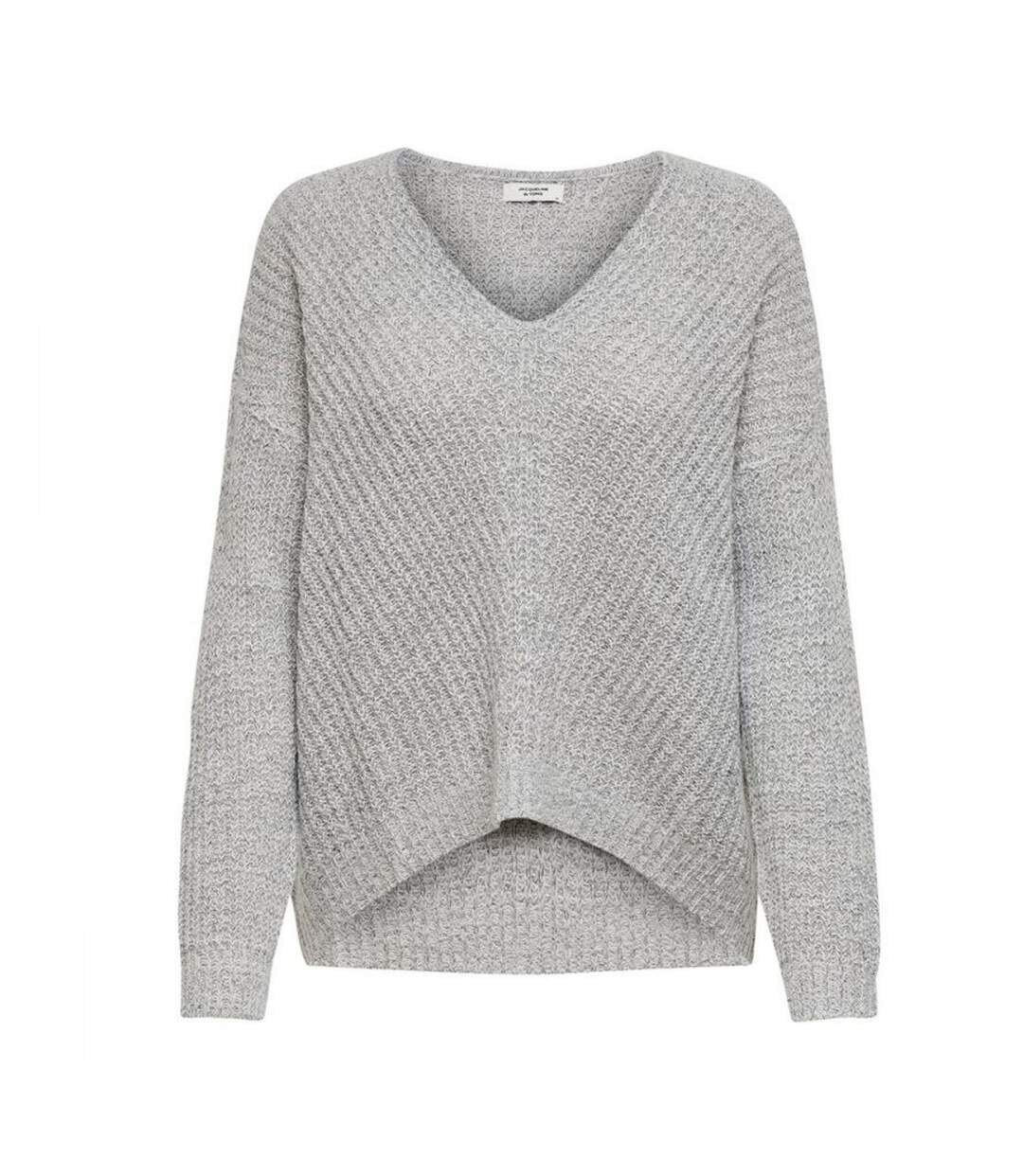 Pull gris chiné femme Jacqueline de Yong MEGAN
