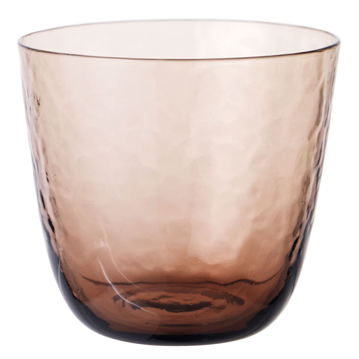 Hamret drikkeglass, brun
