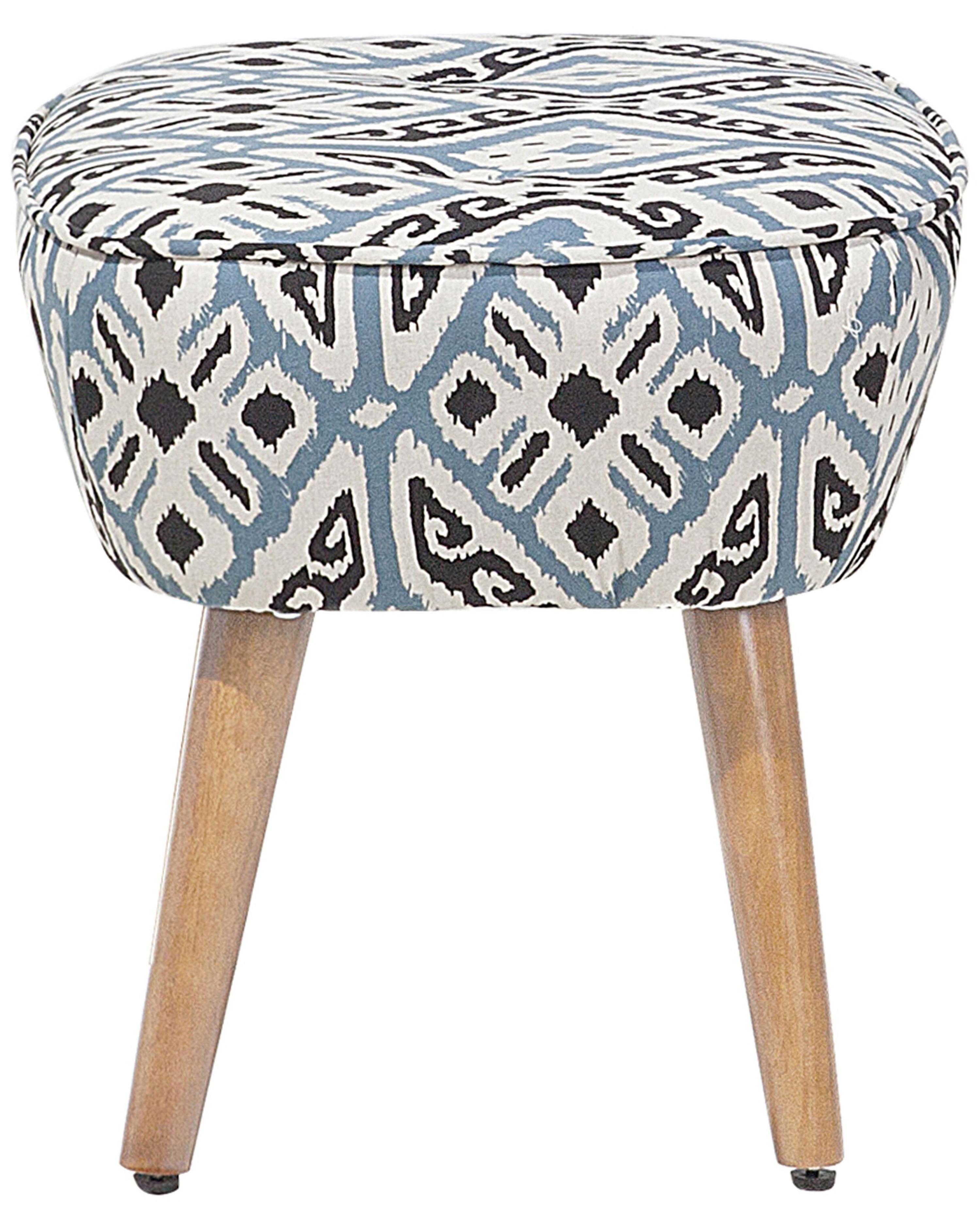 Fauteuil TUMBA met voetenbank Stof Meerkleurig