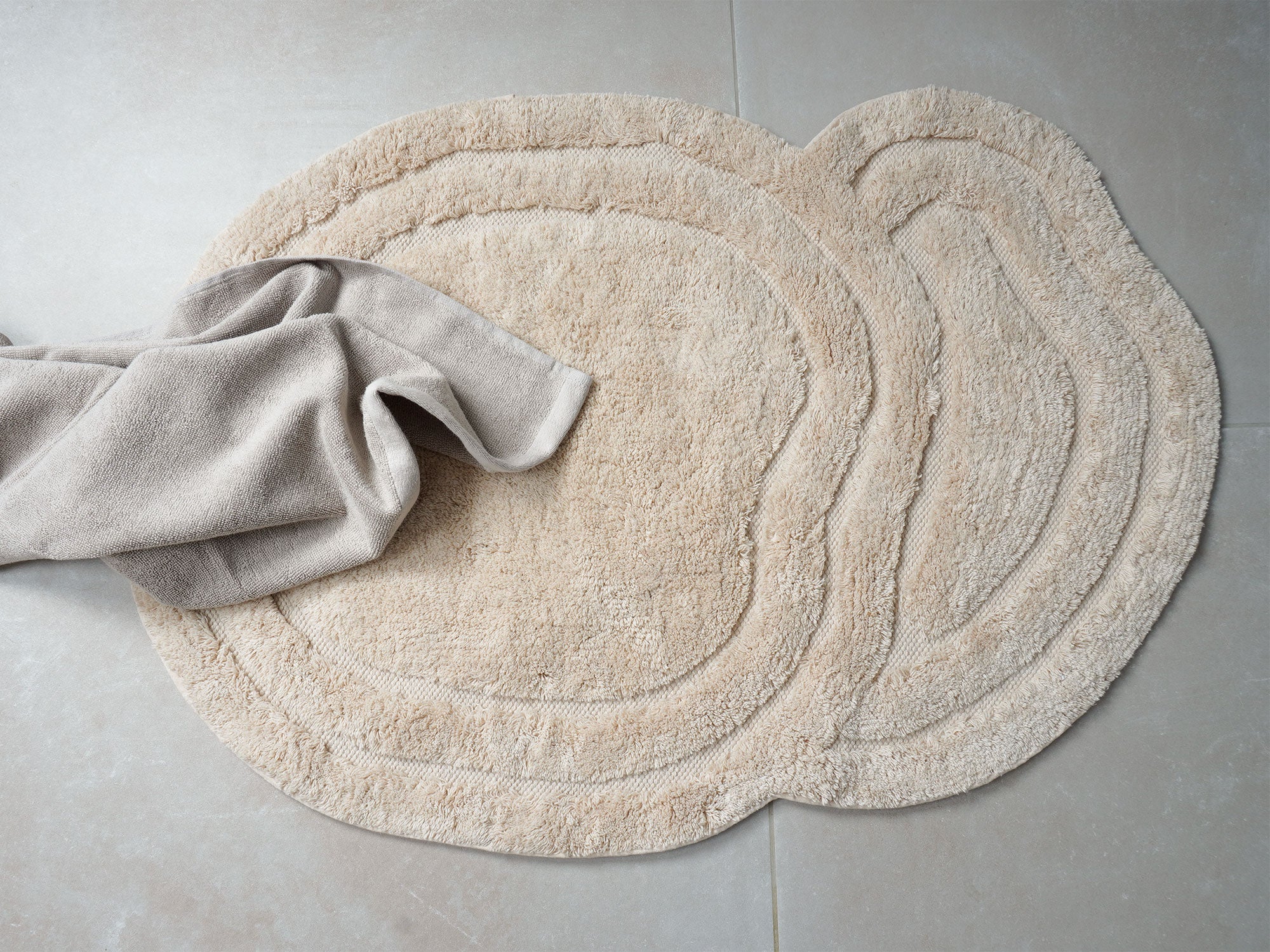 Veer Carpets - Badmat Zayn - Beige 60 x 80 cm