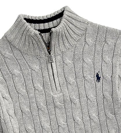 Polo Ralph Lauren Bluse - Strik - Classics - Gråmeleret