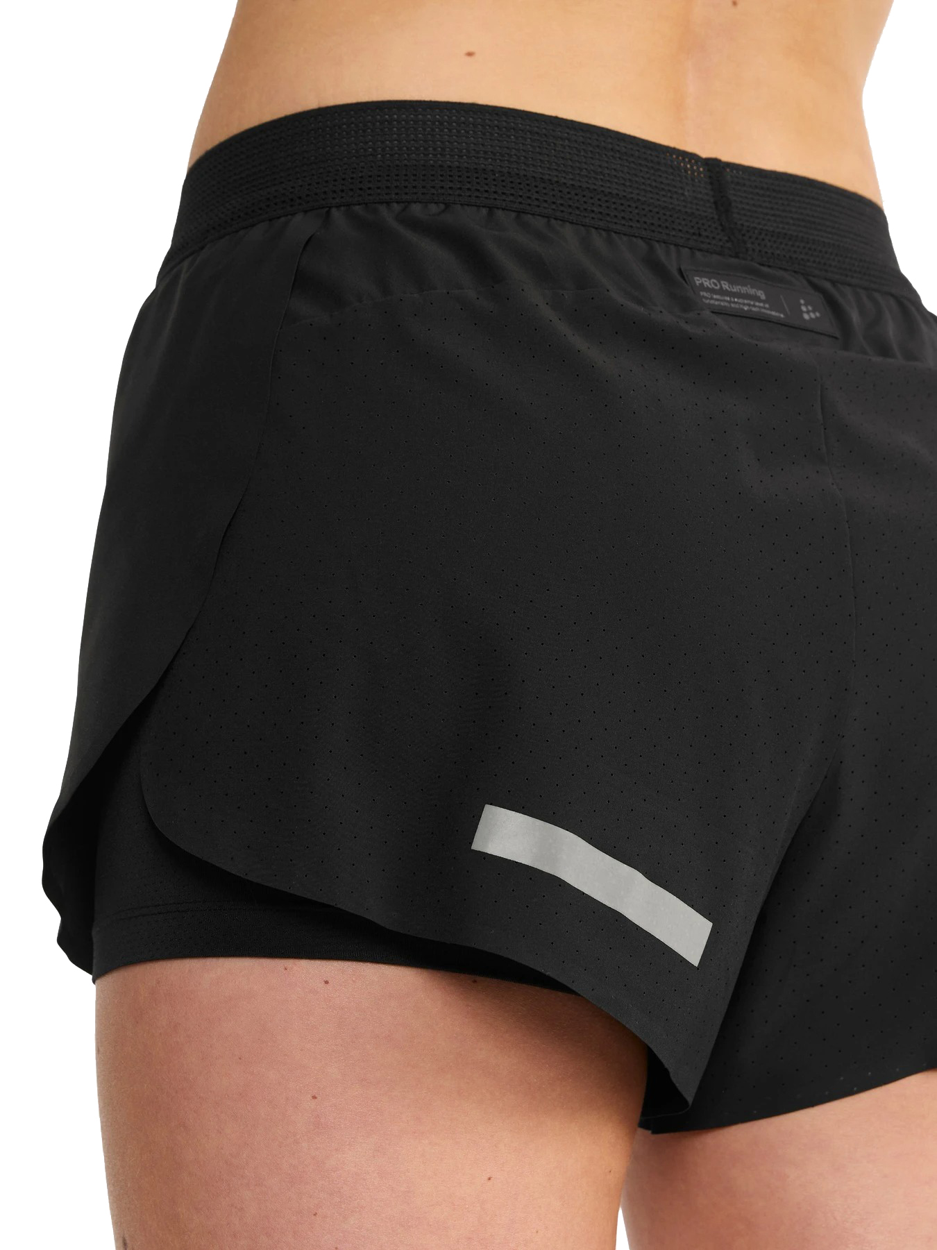 PRO Hypervent Split Shorts 2 Dame Black