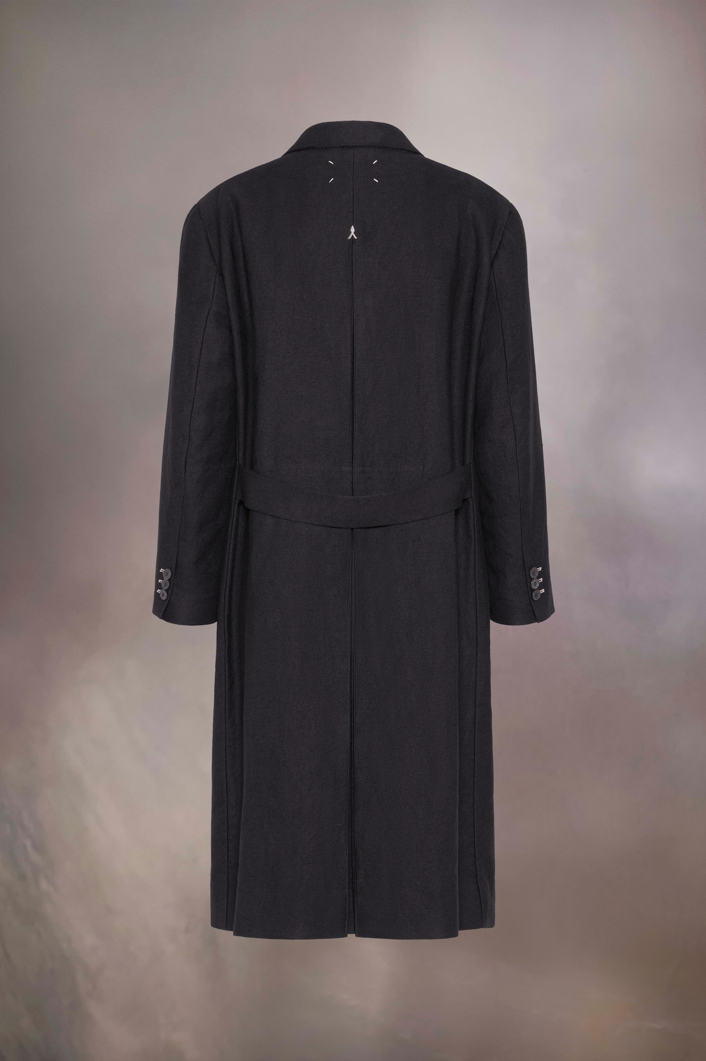 Manteau long tissé