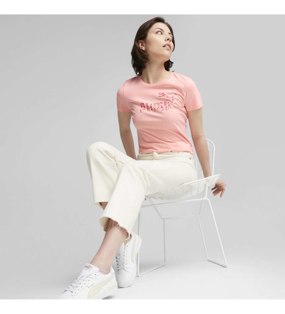 Camiseta Puma ESS+ Animal Rosa