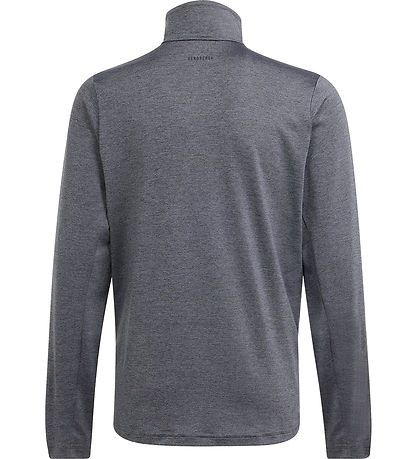 adidas Performance Bluse - J Hea 1/2 Zip - Grå meleret
