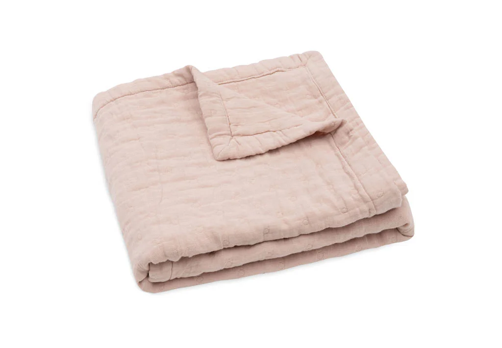 hydrofiele wiegdeken Jacquard Wild Rose