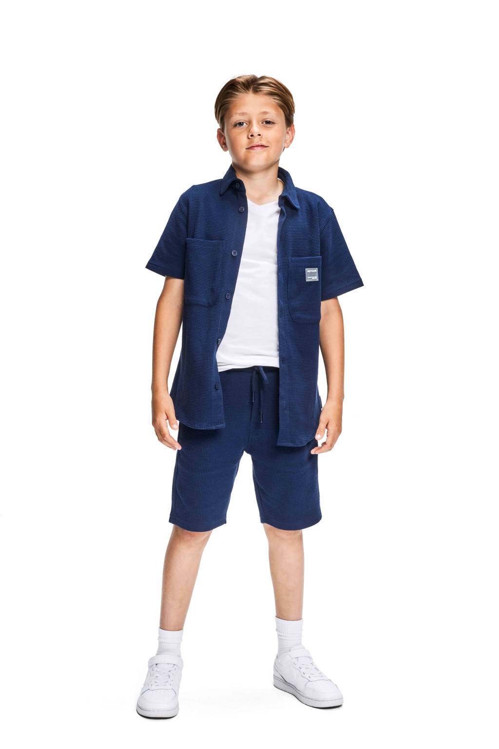 Retour Jeans overhemd Bruno donkerblauw