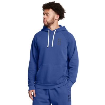 Under ArmourRival Fleece Textured Sliced 'N Diced Hoodie - blau