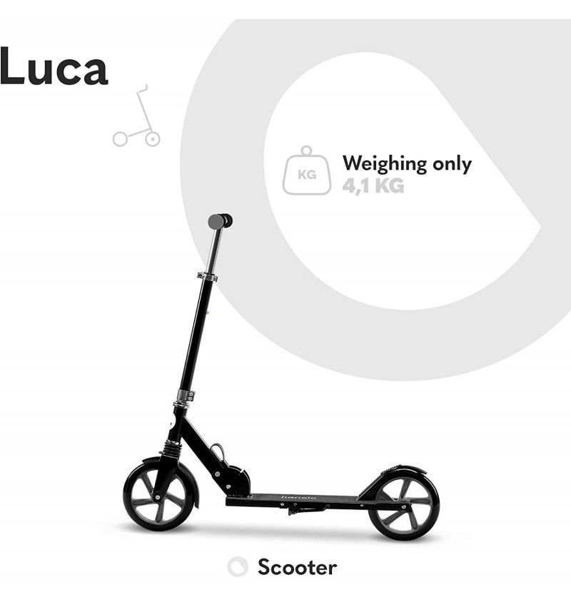 LIONELO Monopattino LUCA BLACK GRAPHITE