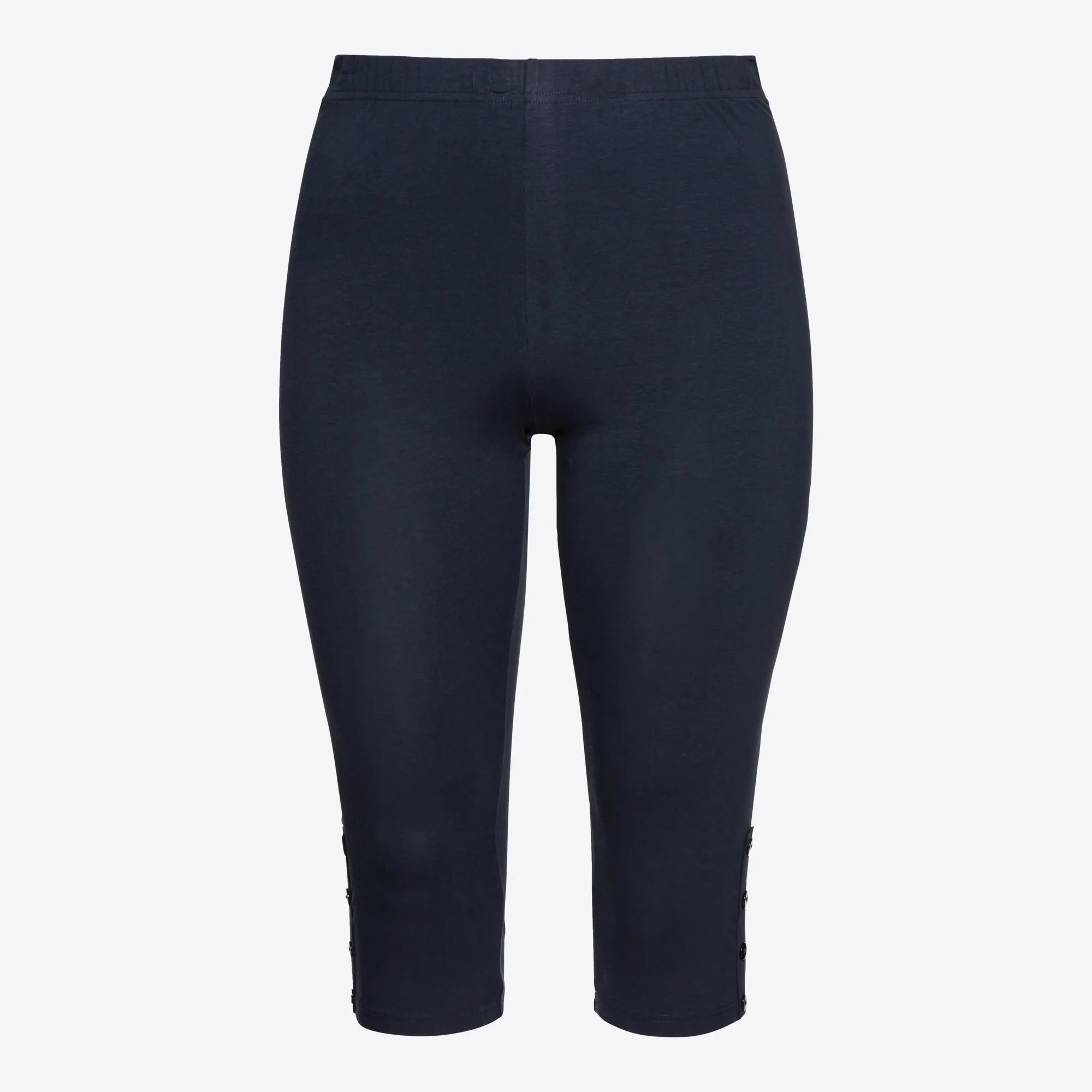 Damen-Caprileggings mit Knöpfen, große Größen