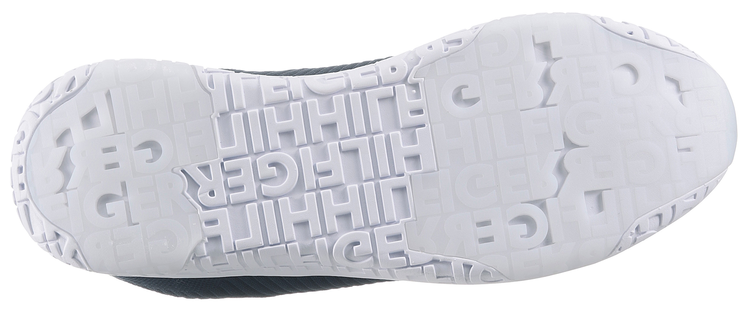 Tommy Hilfiger Sneaker »CORPORATE KNIT RIB RUNNER«  , Freizeitschuh, Halbschuh, Schnürschuh mit seitlicher Logoflagge