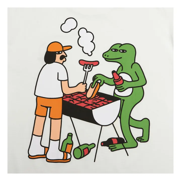 Olow T-shirt BBQ Coton Bio | Ecru