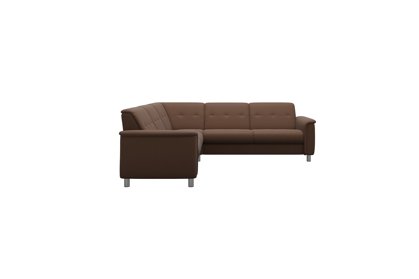 Flora hjørnesofa Batick Warm Brown - 11cm runde stålben 8: 4,2cm