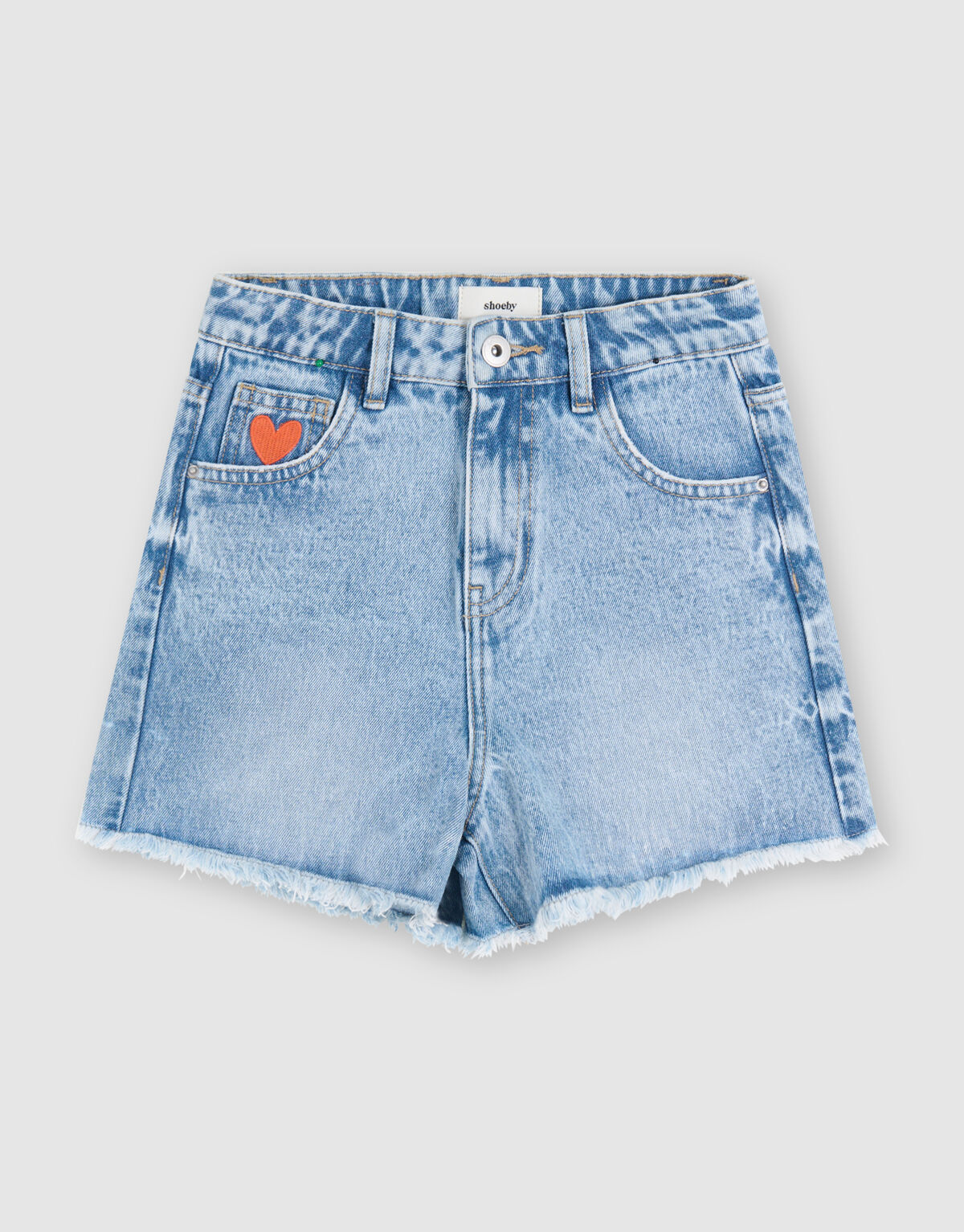 Embroidery Short Bleached