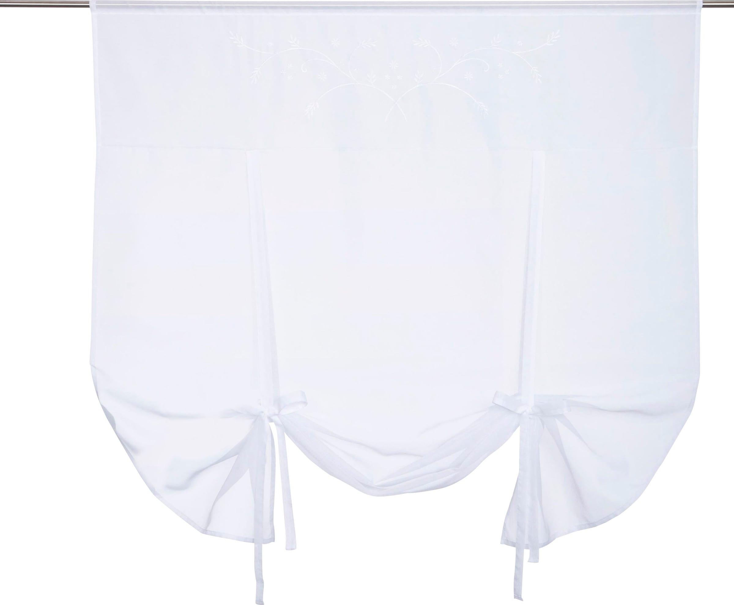 Home affaire Gardine »Lulu« Stangendurchzug 1 Stk. tlg. transparent, Voile mit Stickerei