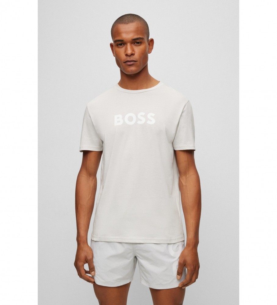 Camiseta BOSS bege com logo