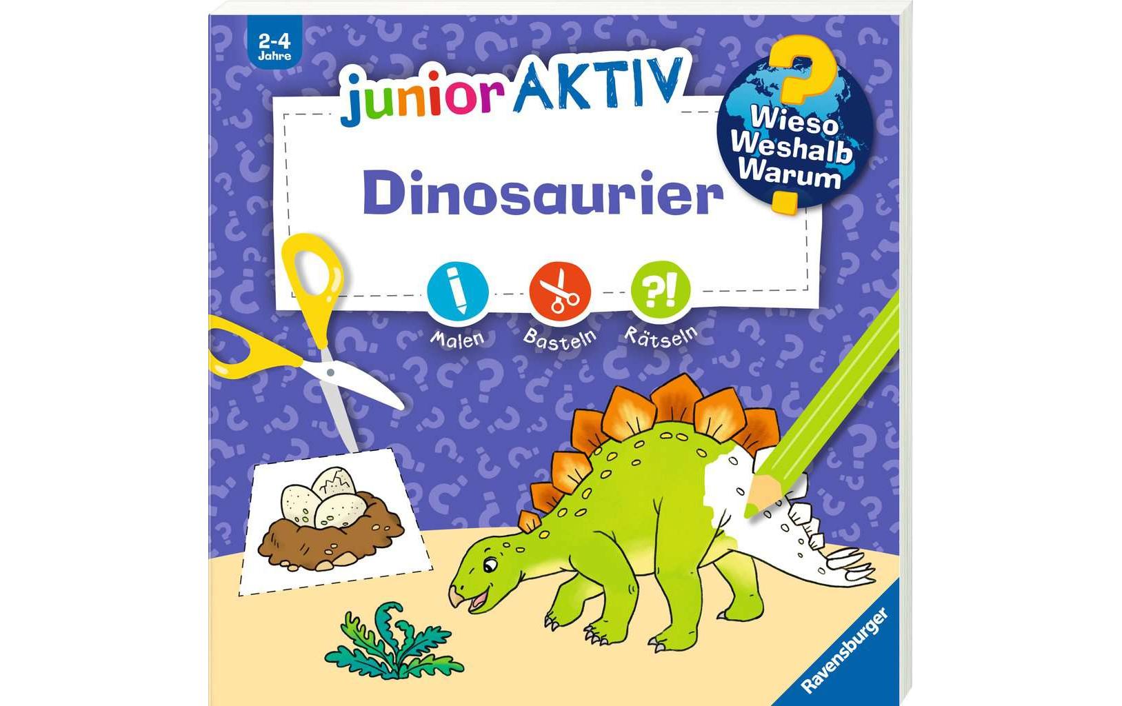 Kinder-Sachbuch WWW junior AKTIV: DinosaurierErstes Ausmalen, Rätseln, Schneiden und Kleben