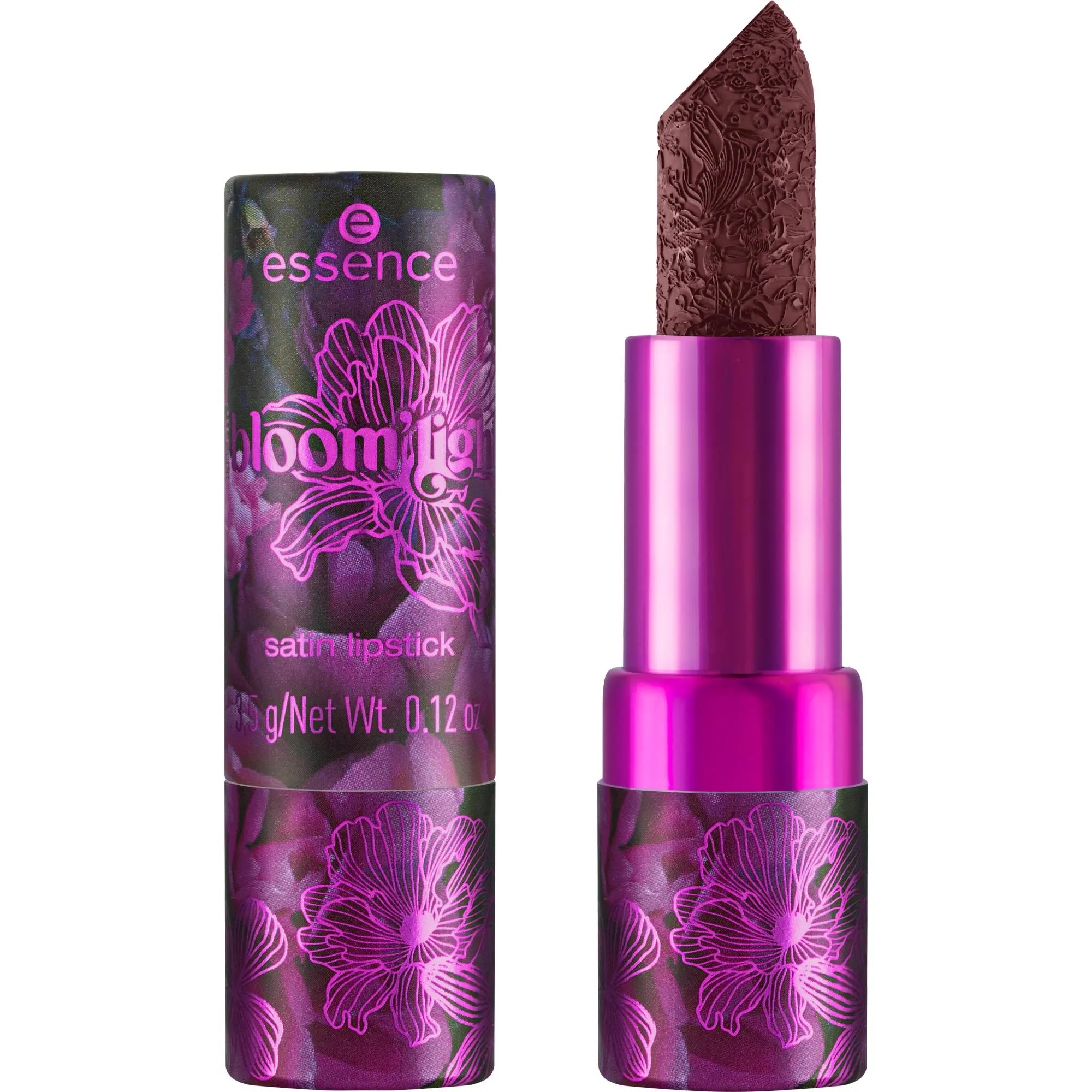 In The Bloom Light Satin Lipstick 01 Kisses At Midnight