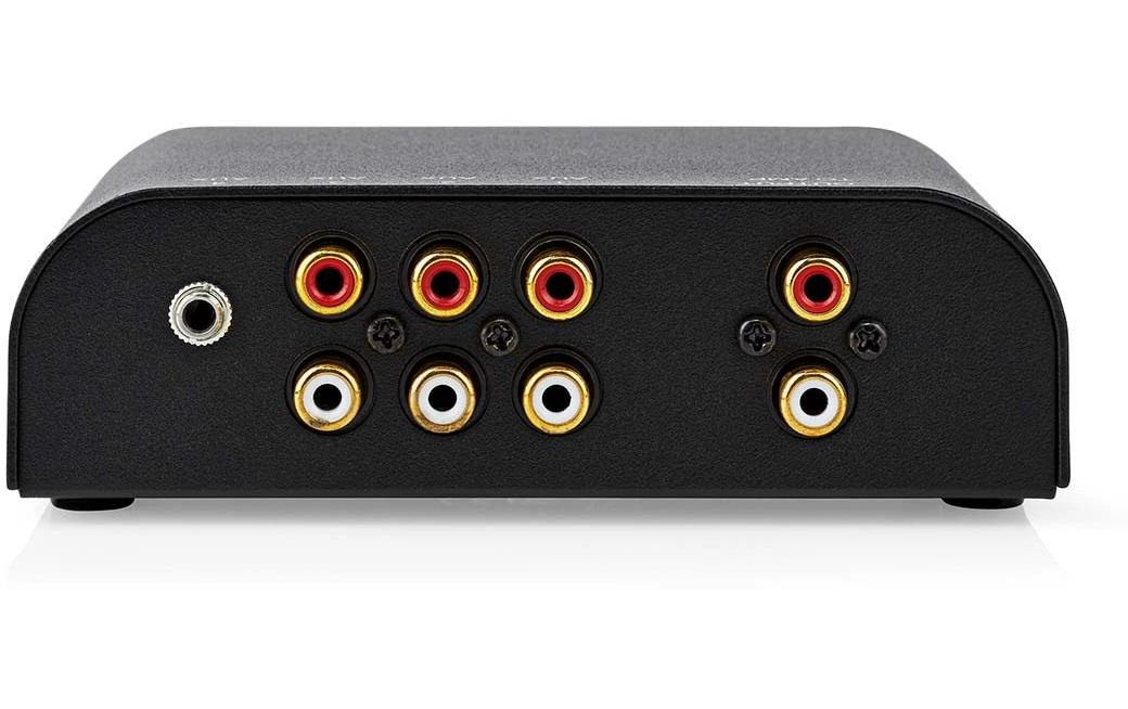 Audio-Umschaltpult 4-fach4-Port Stereo-Audioschalter