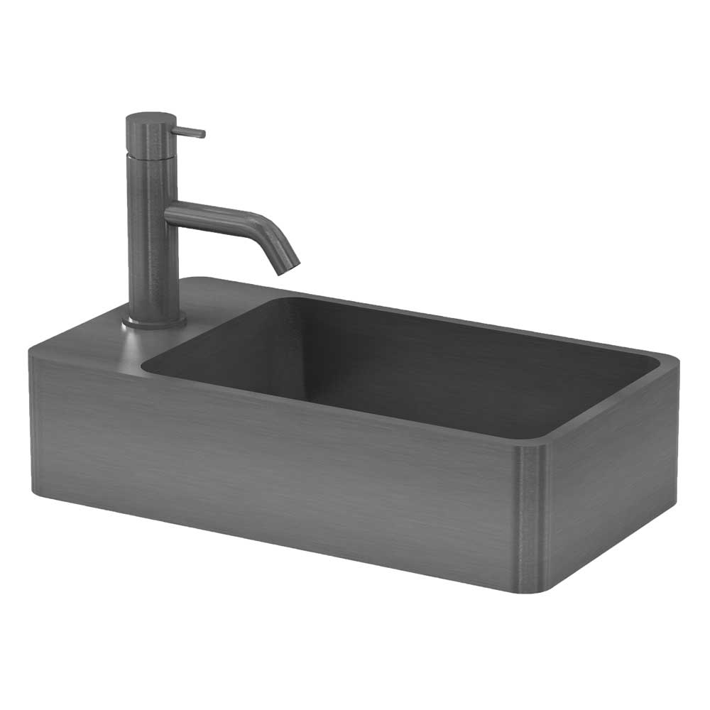 Qisani Vanity fontein 22x40x10cm gunmetal